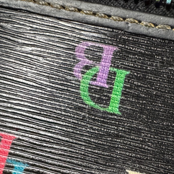 Dooney & Bourke Black Wallet with Colorful Logo - Picture 16 of 17